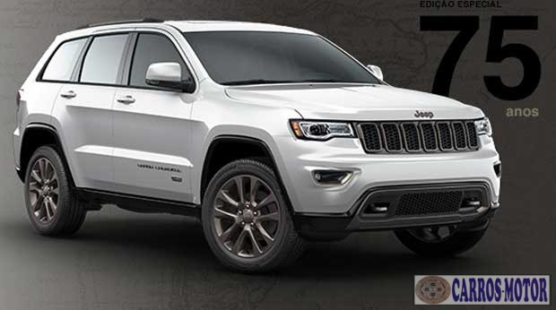 Foto de divulgação Grand Cherokee Limited 75 Anos 3.6 4×4 Automático 0 km Imagem de divulgação Grand Cherokee Limited 75 Anos 3.6 4×4 Automático 0 km