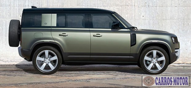 Foto de divulgação Tabela Fipe Defender 110 2.0 Turbo SE SI4 Automático 0 km Imagem de divulgação Tabela Fipe Defender 110 2.0 Turbo SE SI4 Automático 0 km