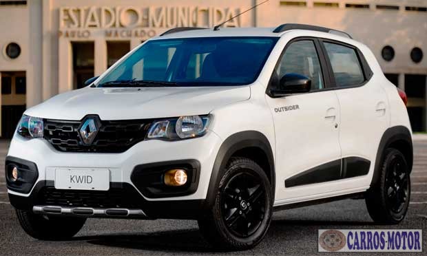 Foto de divulgação Tabela Fipe KWID Outsider 1.0 Flex 12v 5p Mecânico 2026 Imagem de divulgação Tabela Fipe KWID Outsider 1.0 Flex 12v 5p Mecânico 2026
