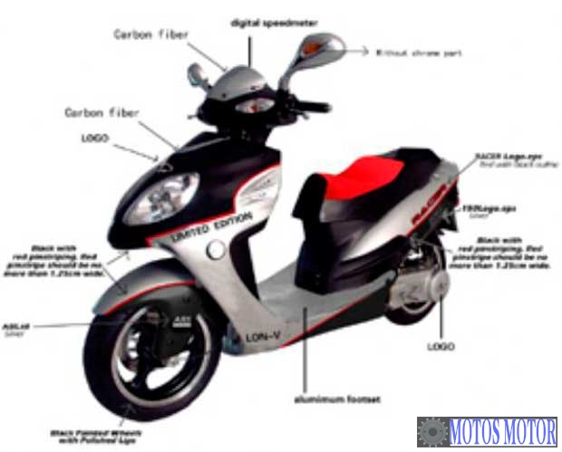 Foto de divulgação Tabela Fipe Lon-V LY 150T-7A Racer Limited Edition 2008 Imagem de divulgação Tabela Fipe Lon-V LY 150T-7A Racer Limited Edition 2008