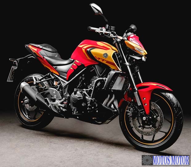 Imagem de divulgação Tabela Fipe YAMAHA MT-03 321 ABS Homem de Ferro 2022 preço