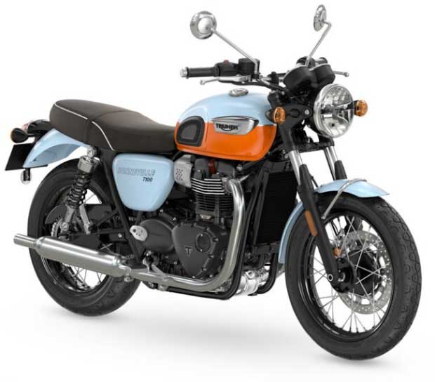 Exemplo de motocicleta Retro: Triumph Bonneville T100