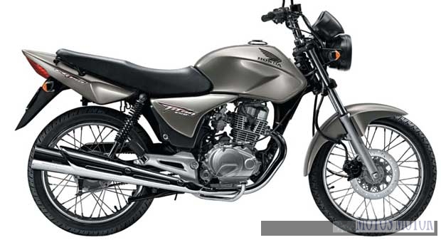 Exemplo de motocicleta com freio a disco na roda dianteira
