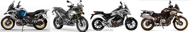 Motocicletas mais vendidas da categoria big trail